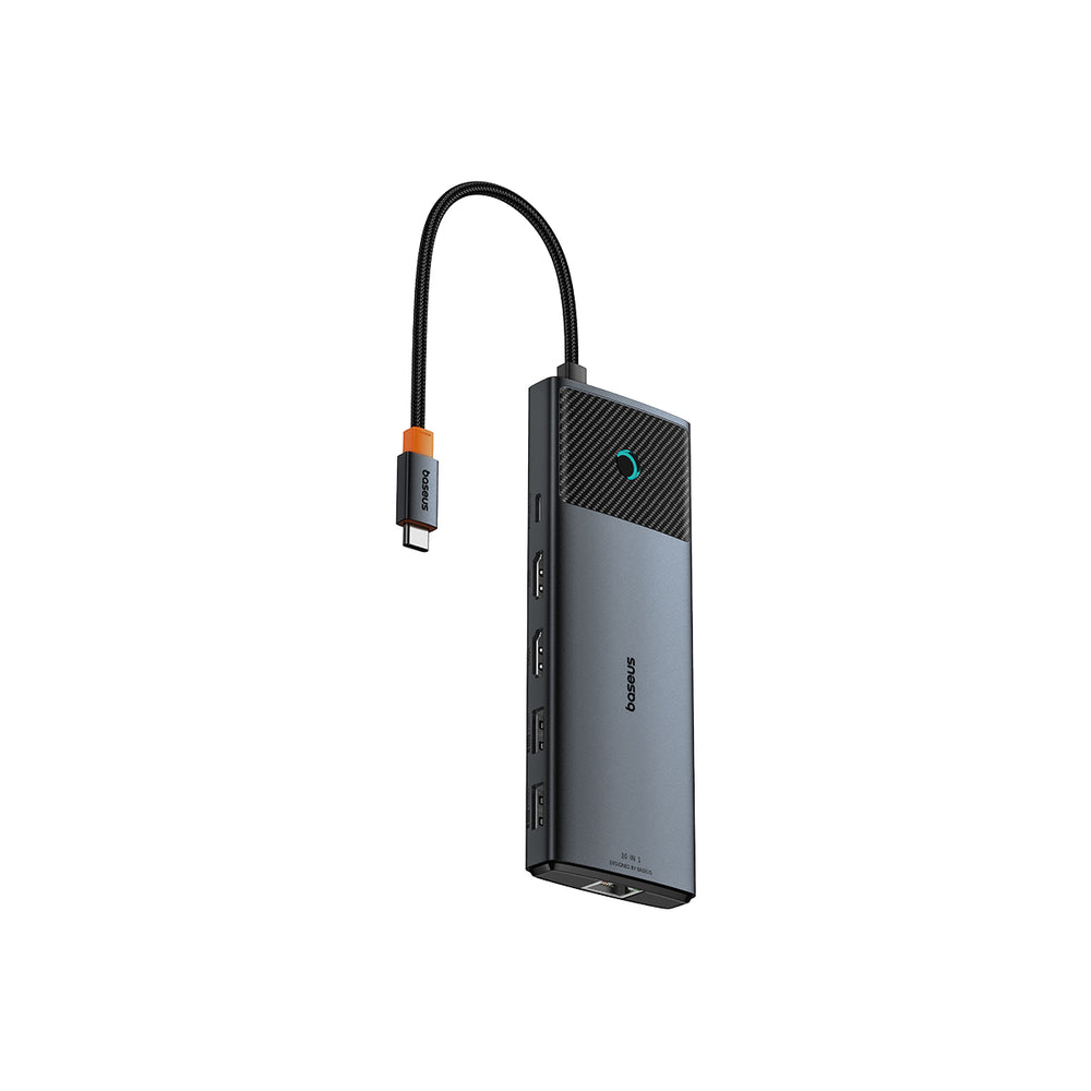 Baseus Metal Gleam II 10-in-1 USB HUB Dual Display | Cosmic Black