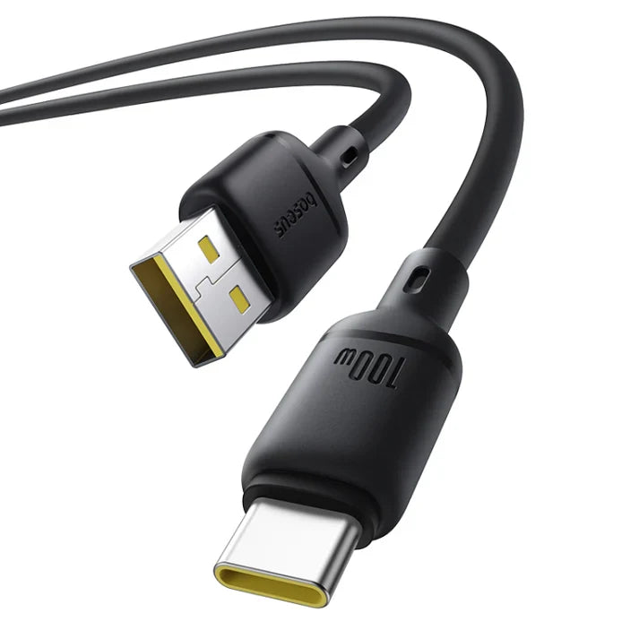 Baseus Silky Fast Charging Cable USB-A to USB-C 2m | Cluster Black