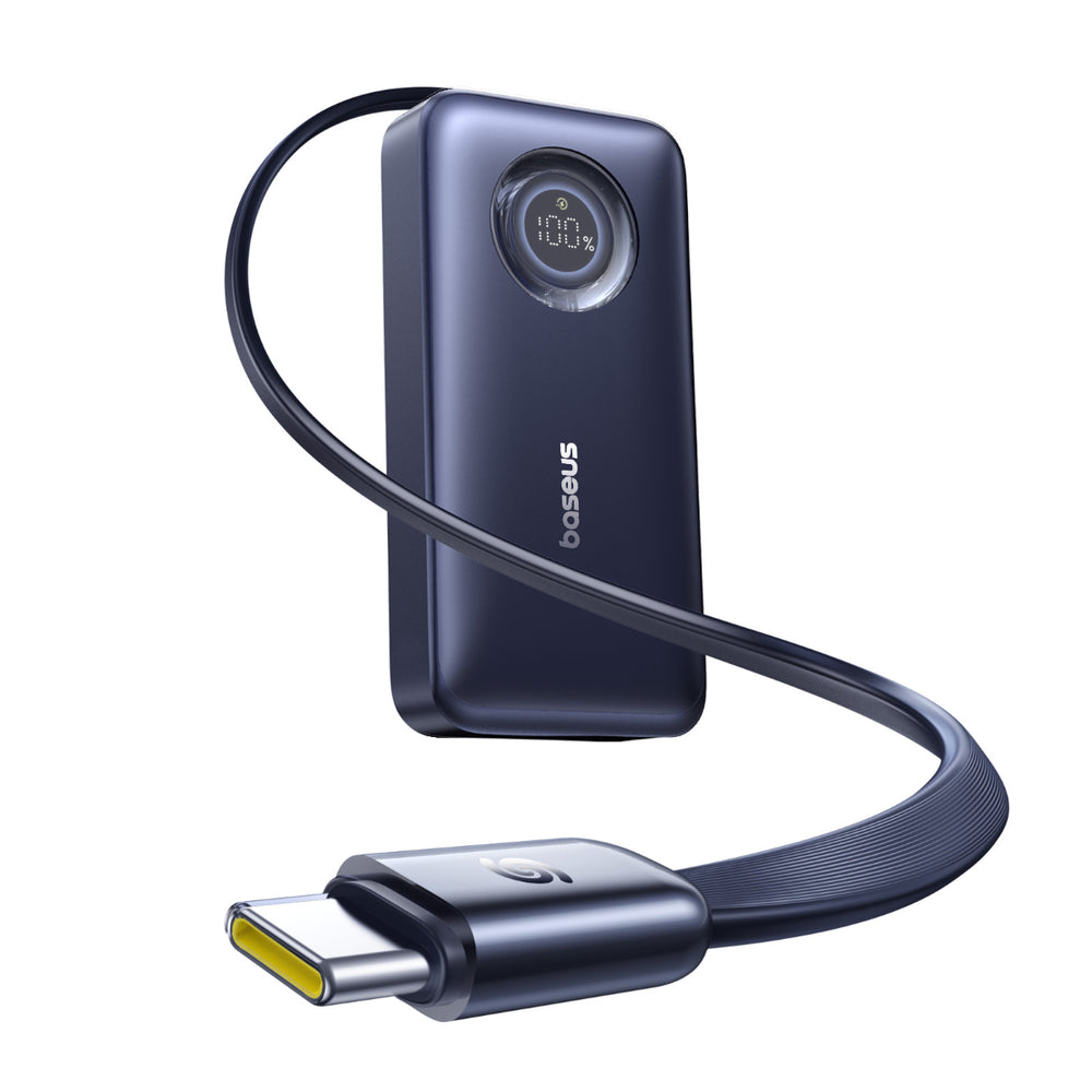 Baseus EnerCore CR11 Power Bank with Retractable Cable 20000mAh 100W | Cosmic Black