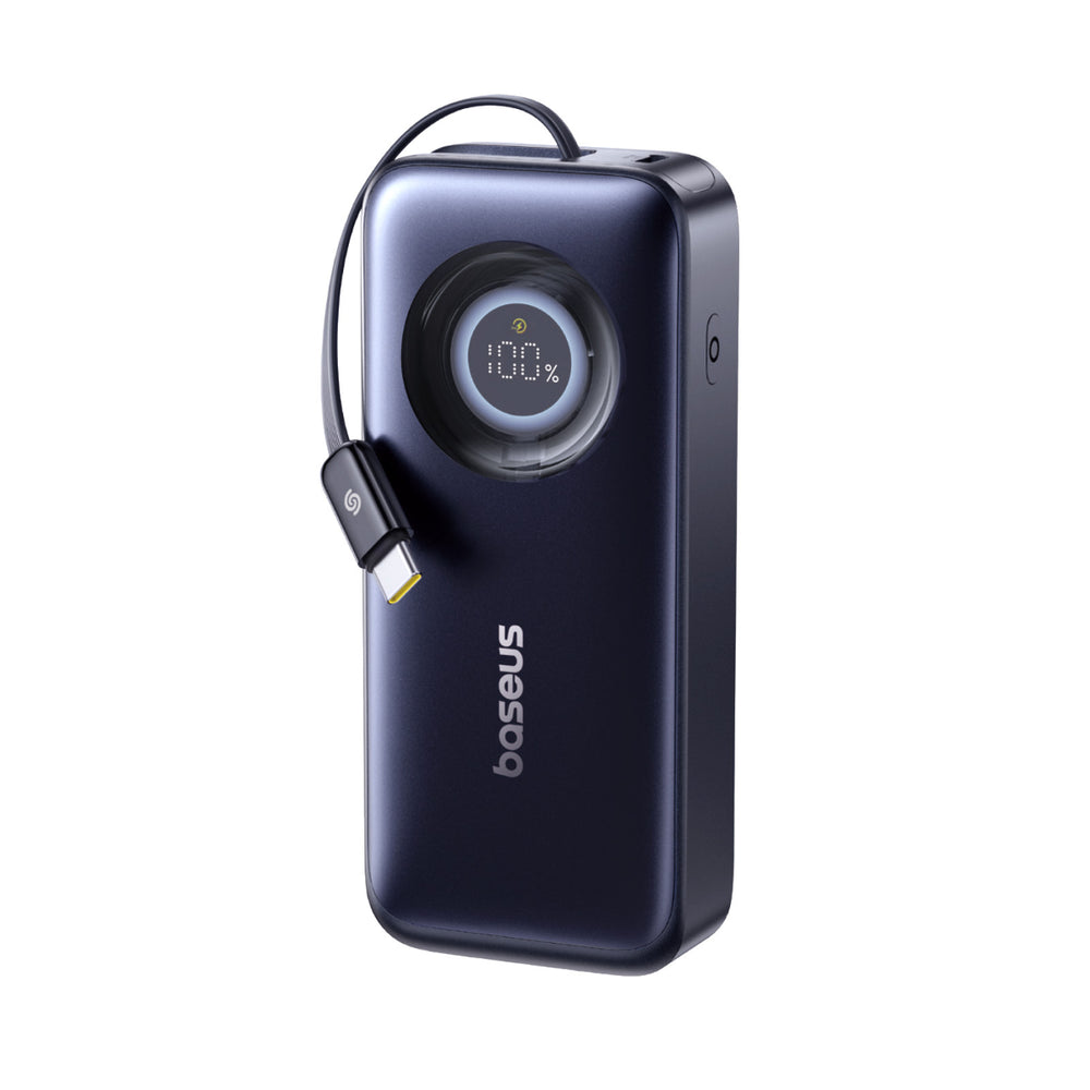 Baseus EnerCore CR11 Power Bank with Retractable Cable 20000mAh 100W | Cosmic Black