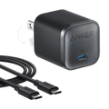Anker Nano Charger 45W with USB-C to USB-C Cable | Black