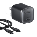 Anker Nano Charger 45W Fast Charger with USB-C to USB-C Cable | Black