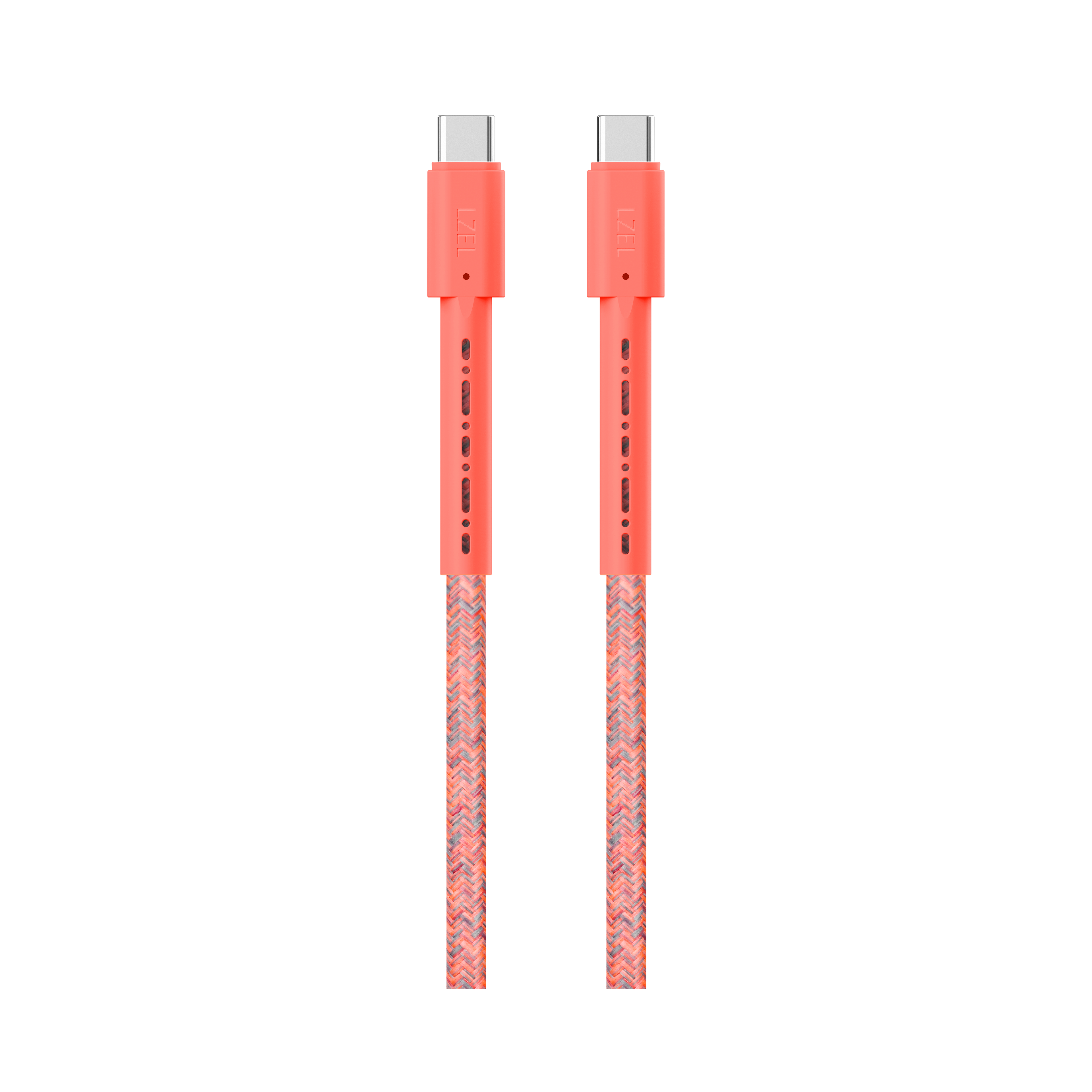 LZEL Celeris Charge CXC Braided USB-C to USB-C Cable, 480Mbps, 240W, 1m |Red