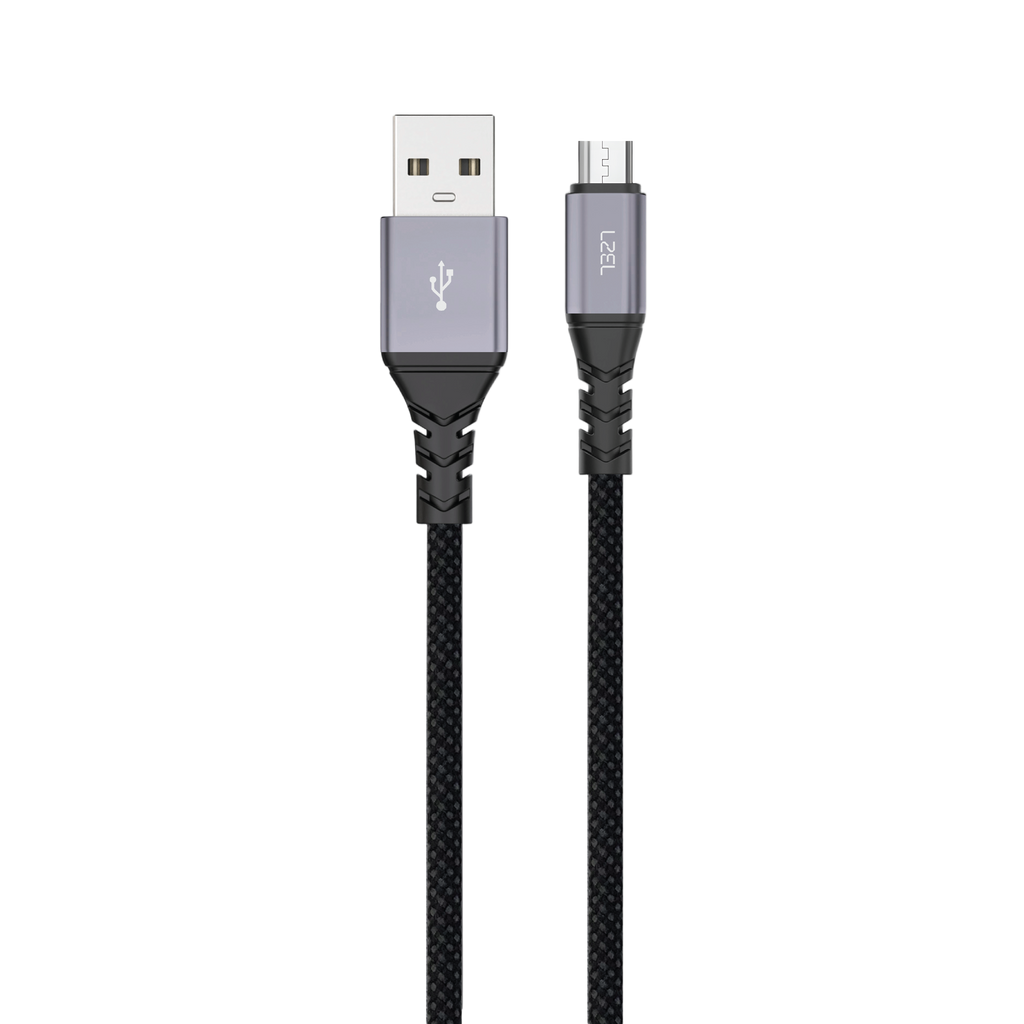 LZEL Celceris Powerline M Fabric Braided USB-A to Micro Cable | Black