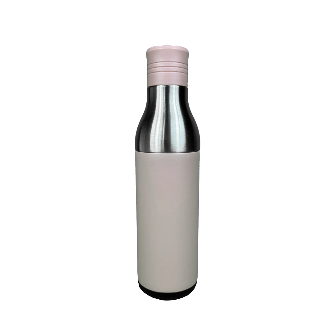 LZEL Natura Elva Vacuum Bottle Dual 400 mL + 400 mL | Milk Tea Aluminum