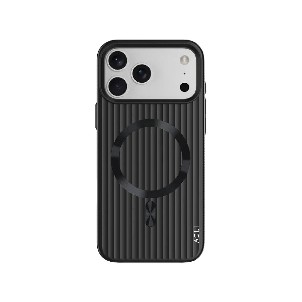 ASLI Corrugared Ridge Premium Metalic Case With Enhanced Camera Protection Case For iPhone 17 Pro Max
