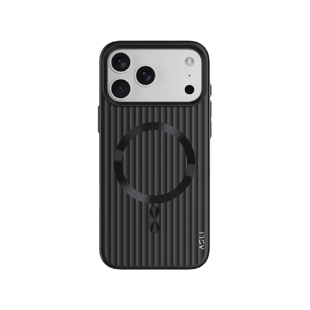 ASLI Corrugared Ridge Premium Metalic Case With Enhanced Camera Protection Case For iPhone 17 Pro