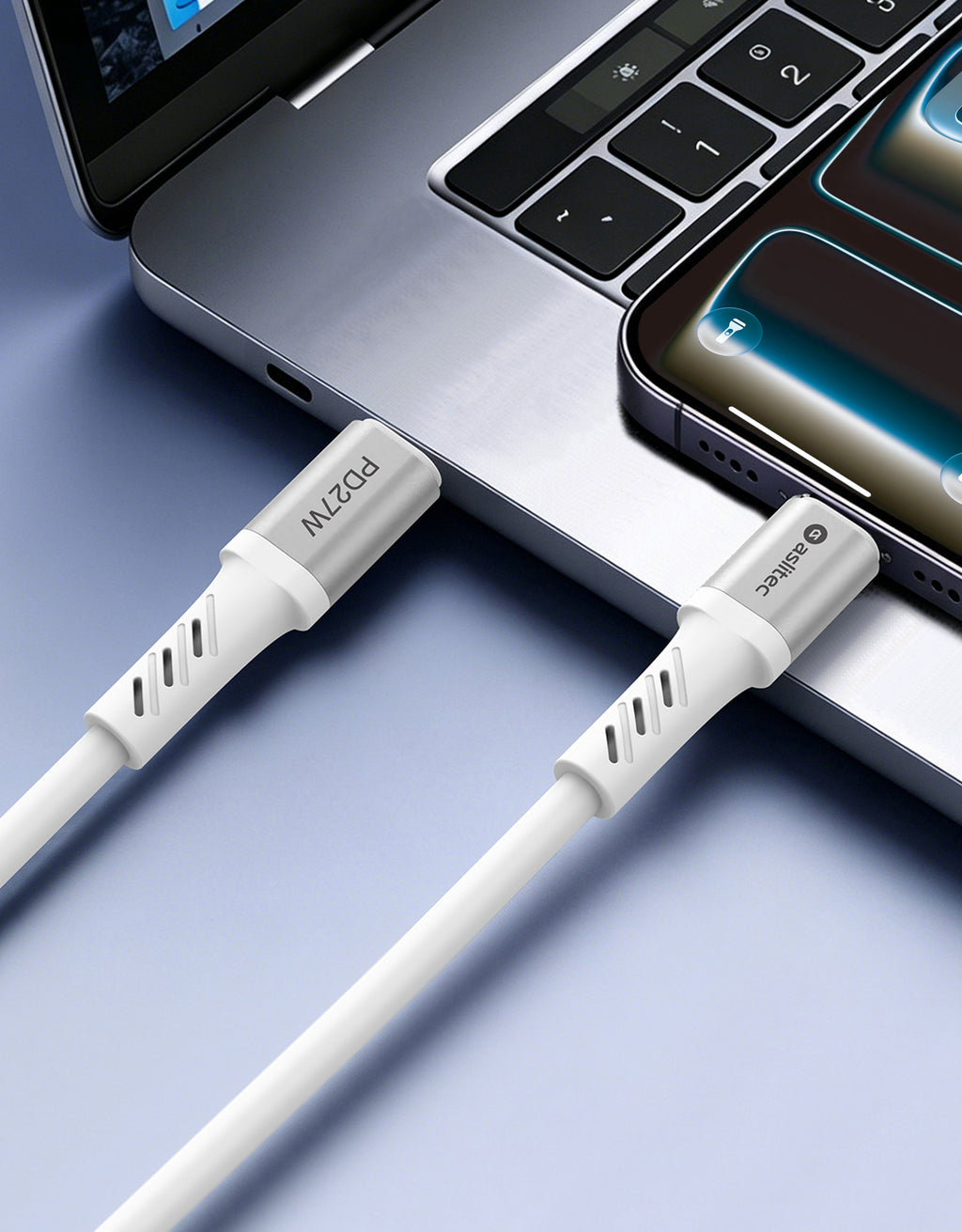 aslitec GRAPHENEX SYNC High-Speed Fast Charging & Data Cable – USB-C to Lightning