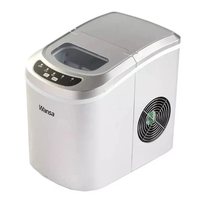 Wansa HZB-12A Ice Maker, 12kg Capacity | Silver