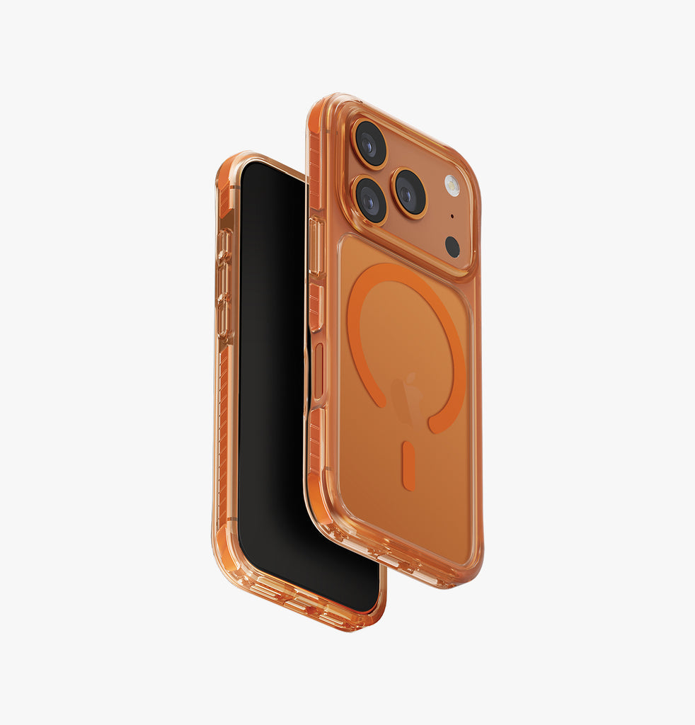 Uniq Hybrid Combat MagSafe Case for iPhone 17 Pro | Volt Orange