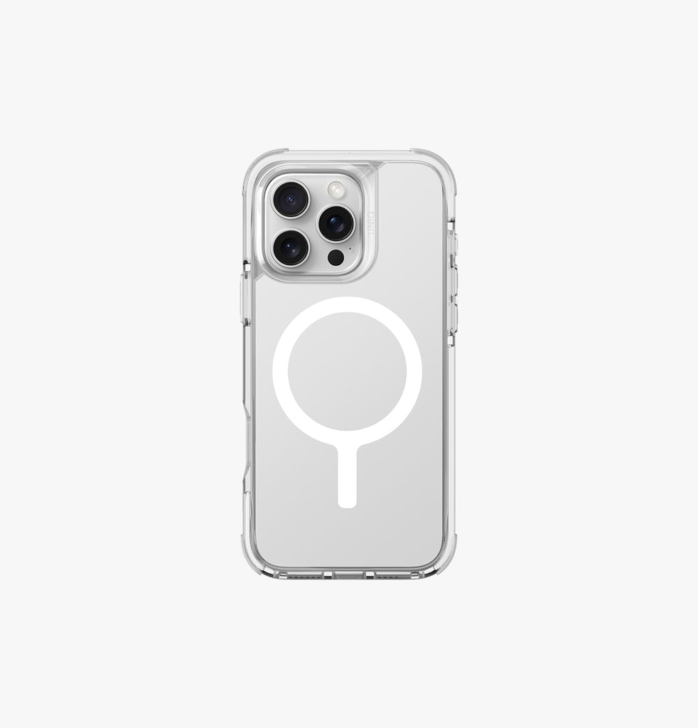 Uniq iPhone 16 Pro Hybrid Combat MagSafe Case | Luminous White