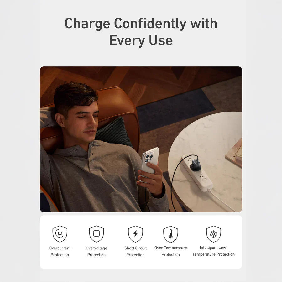 Anker Zolo Charger 30W, PD 3.0 With USB-C to USB-C Cable | Black