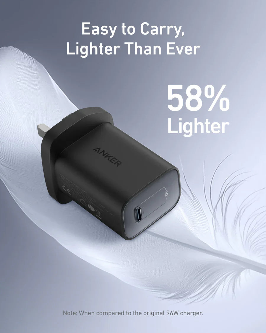 Anker Nano Charger 100W with 1.8m,6ft USB-C Cable | Black