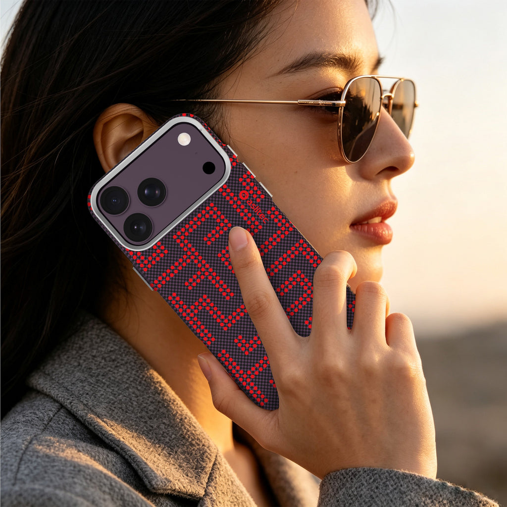 aslitec MAZEMAG MagSafe Case with Maze Pattern & Metal Accents for iPhone 18 Pro & 18 Pro Max