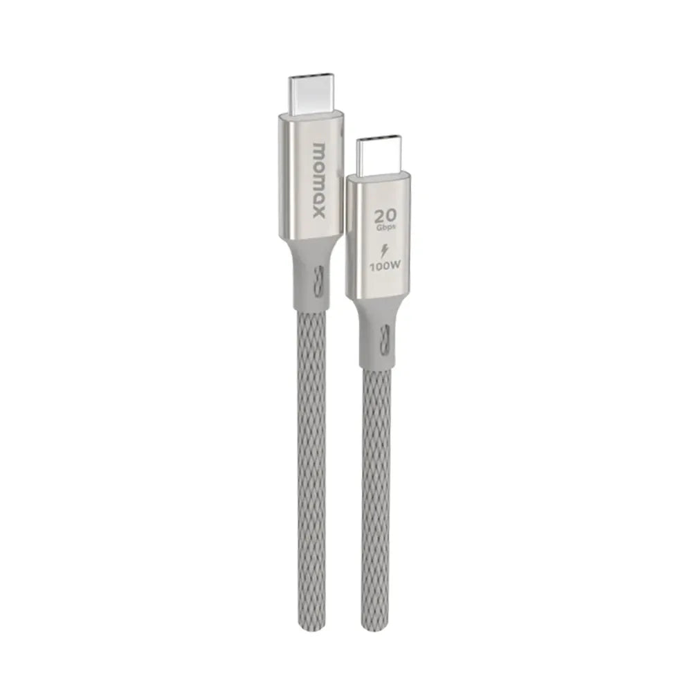 Momax Elite 100W USB-C USB 3.2 Gen 2x2 20Gbps Cable 1m | Titanium