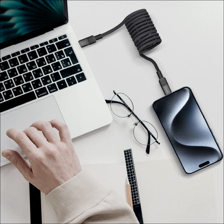 Momax Mag Link 60W Usb-C To Lightning Magnetic 2M Cable | Black