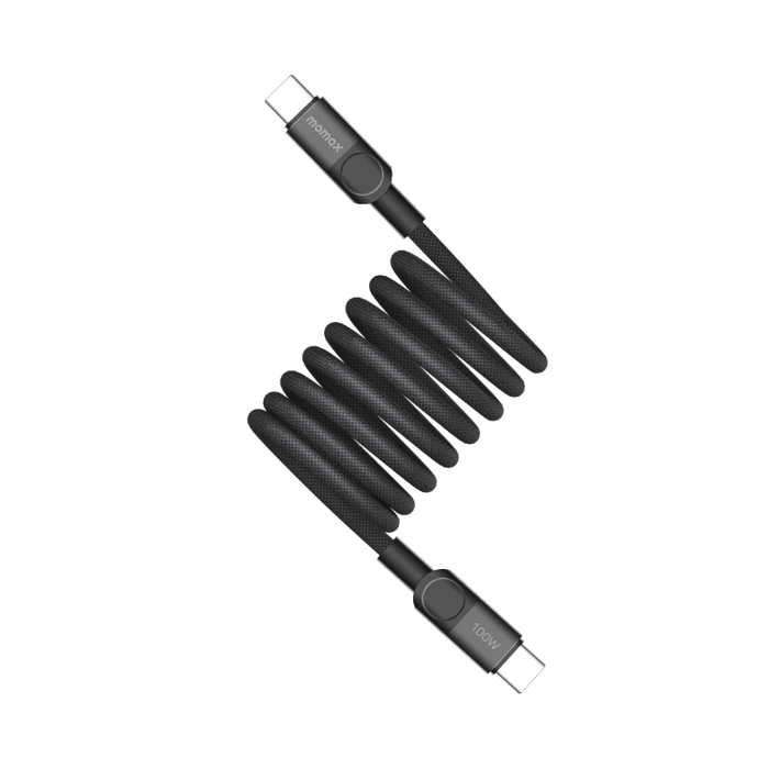 Momax Mag-link 100w Usb-c To  Usb-c Magnetic 2m Cable | Black