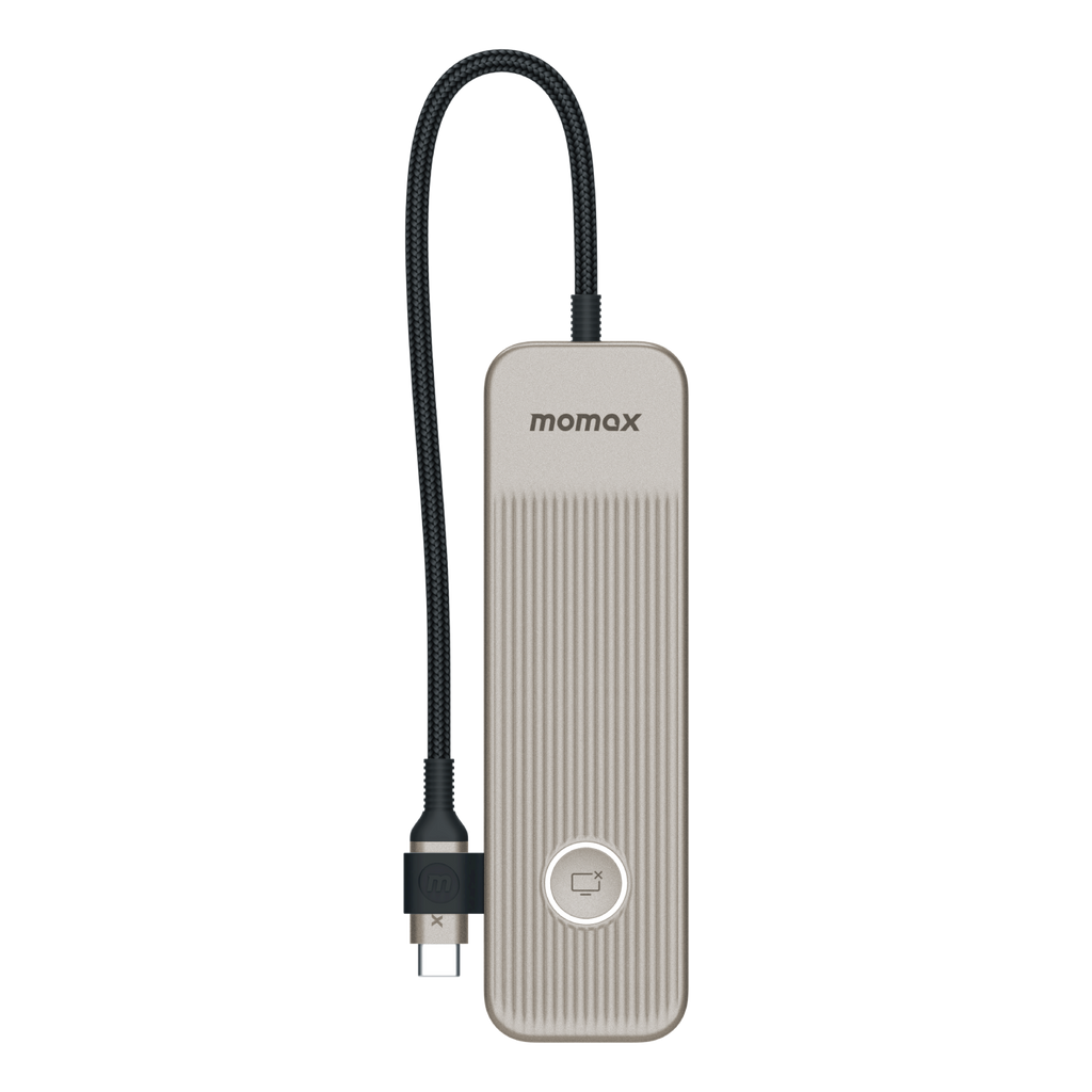 Momax OneLink 8-in-1 Multi-Function USB-C Hub | Titanium