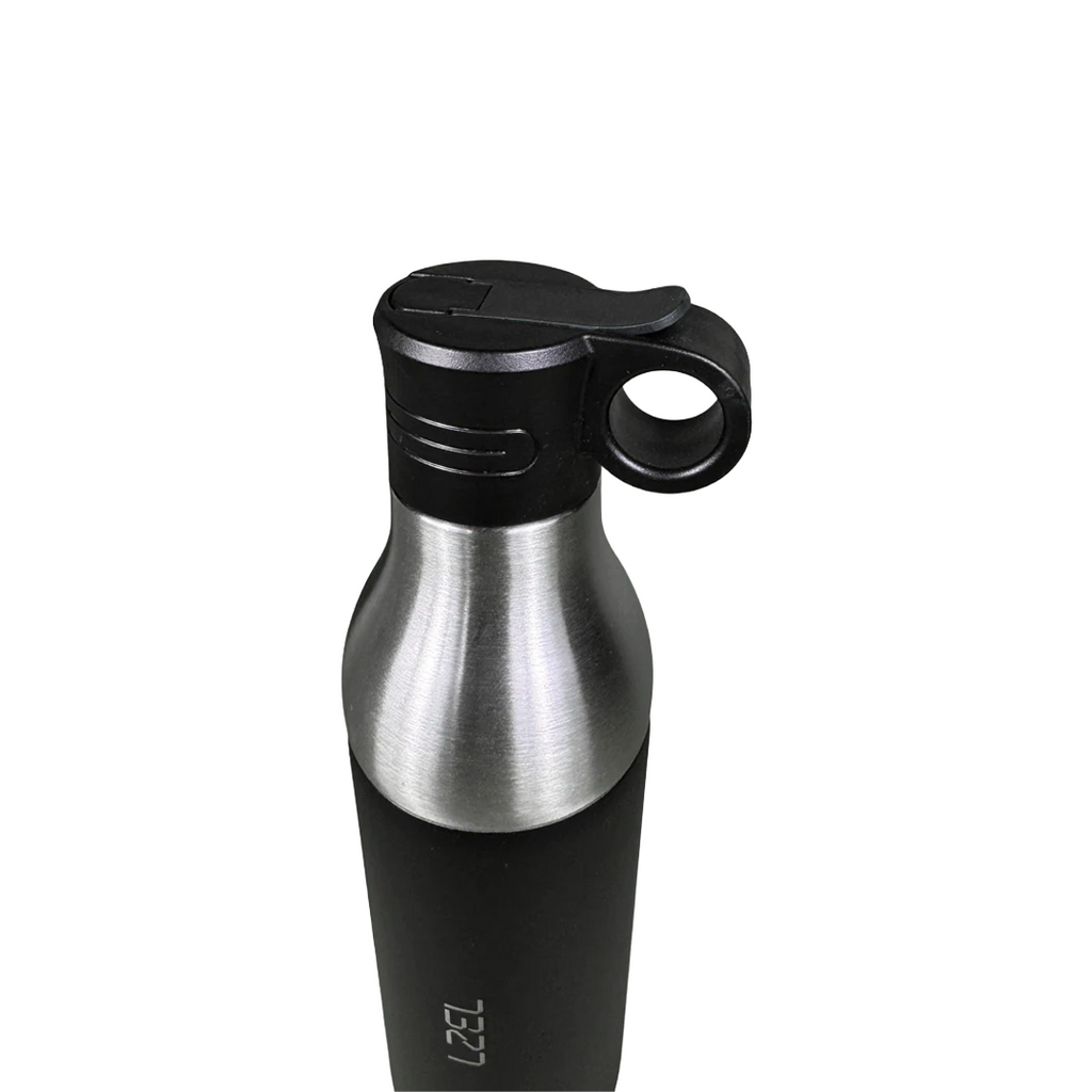 LZEL Natura Elva Vacuum Bottle Dual 400 mL + 400 mL | Black Aluminum