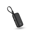 LZEL PrimeBrio Neo 5K Mini Power Bank 22.5W – 5000mAh, Detachable Type-C Cable | Black