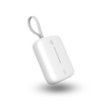 LZEL PrimeBrio Neo 10K Mini Power Bank 22.5W – 10000mAh, Detachable Type-C Cable | White