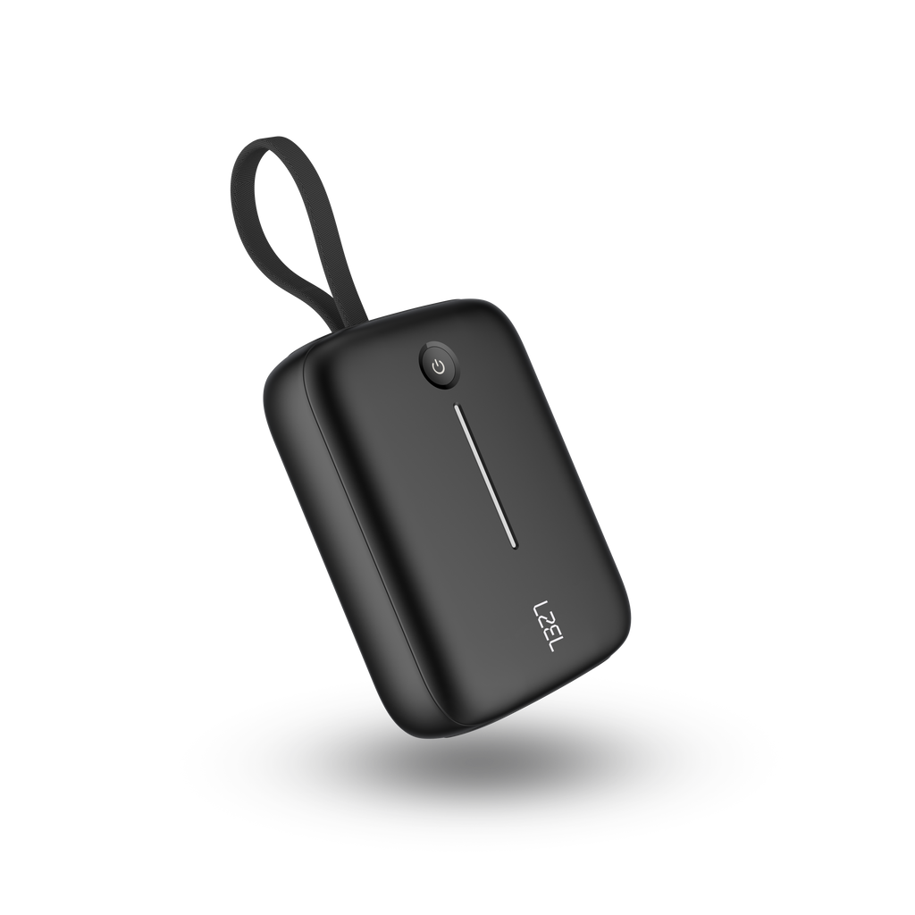 LZEL PrimeBrio Neo 10K Mini Power Bank 22.5W – 10000mAh, Detachable Type-C Cable