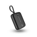 LZEL PrimeBrio Neo 10K Mini Power Bank 22.5W – 10000mAh, Detachable Type-C Cable | Black