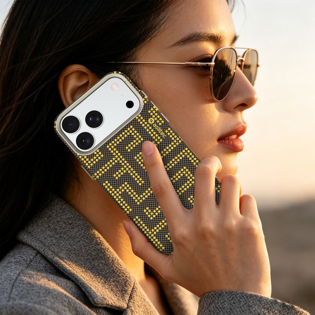 aslitec MAZEMAG MagSafe Case with Maze Pattern & Metal Accents for iPhone 18 Pro & 18 Pro Max