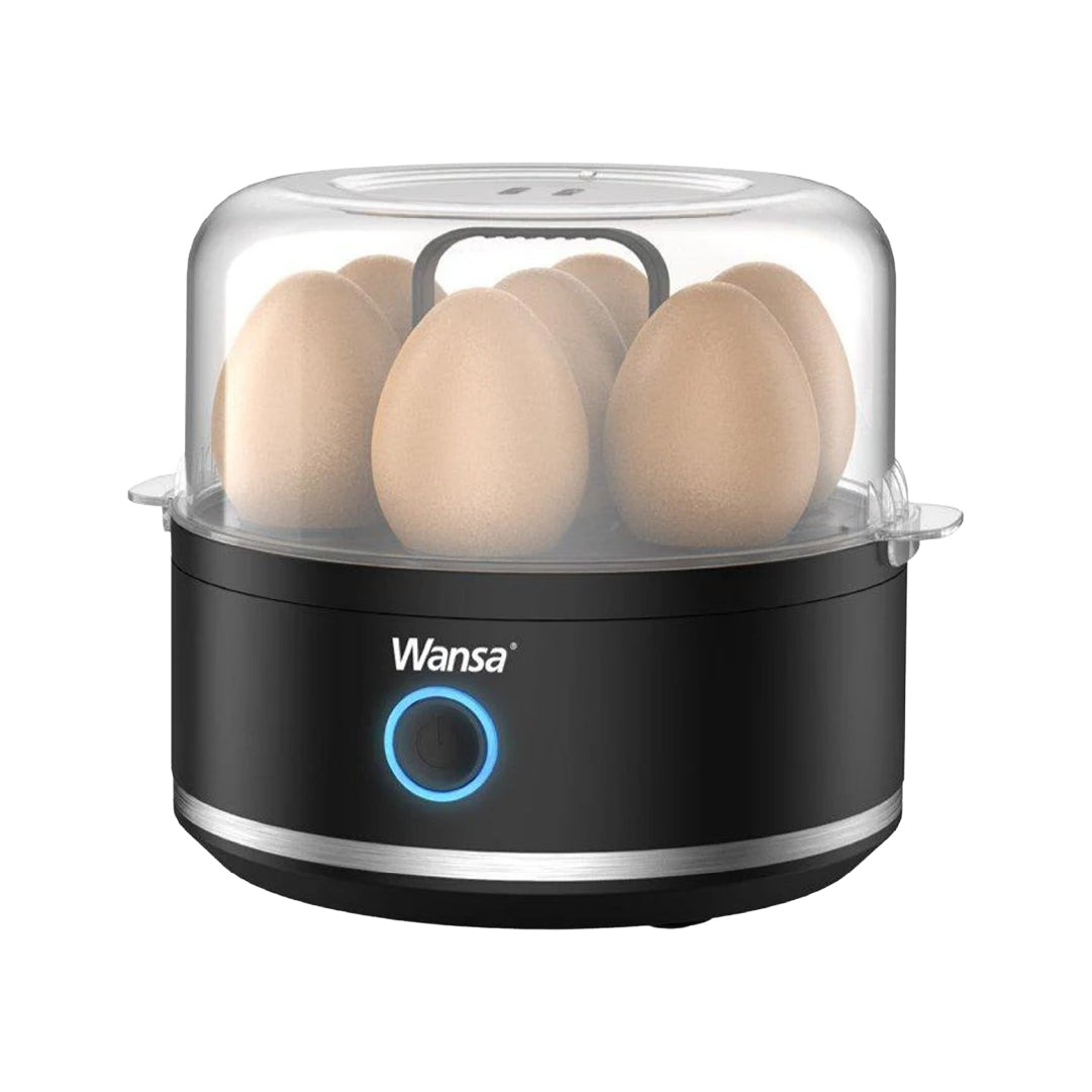 Wansa Egg Cooker, 7 Eggs Capacity, 400W | Black