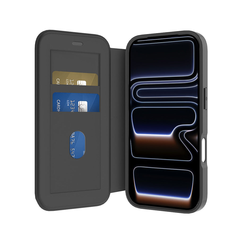 LZEL MagFlip Wallet Case for iPhone 17 Pro | Black