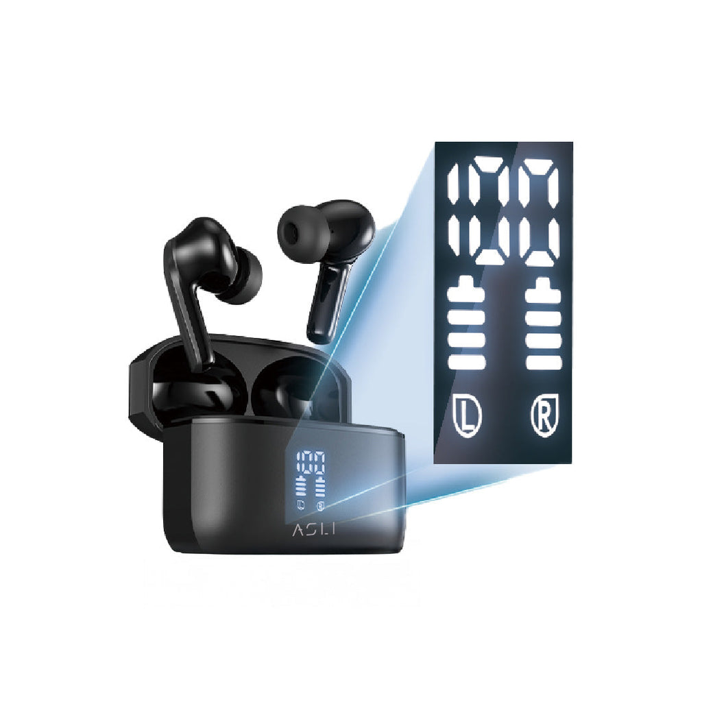 Asli Global EchoPods Pro True Wireless Stereo Earbuds with Active Noise Cancellation | Black