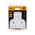 EPSILON T-Shaped 2-Way Power Adaptor â?? 13A