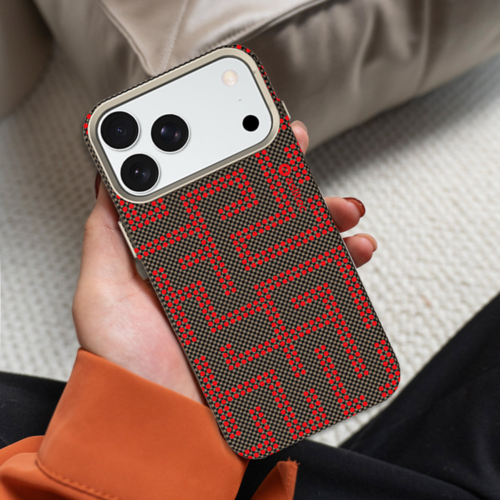 aslitec MAZEMAG MagSafe Case with Maze Pattern & Metal Accents for iPhone 18 Pro & 18 Pro Max