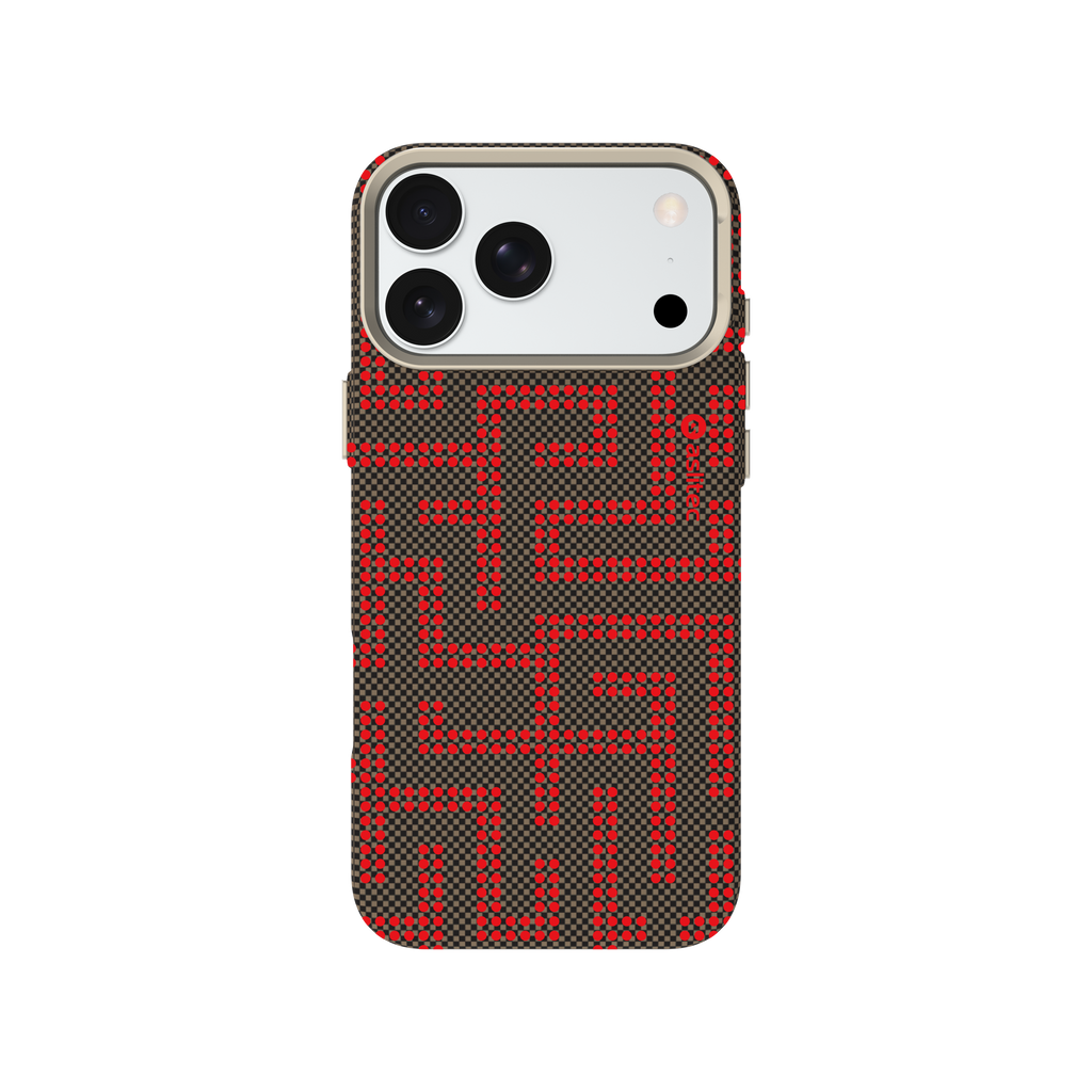 aslitec MAZEMAG MagSafe Case with Maze Pattern & Metal Accents for iPhone 18 Pro & 18 Pro Max