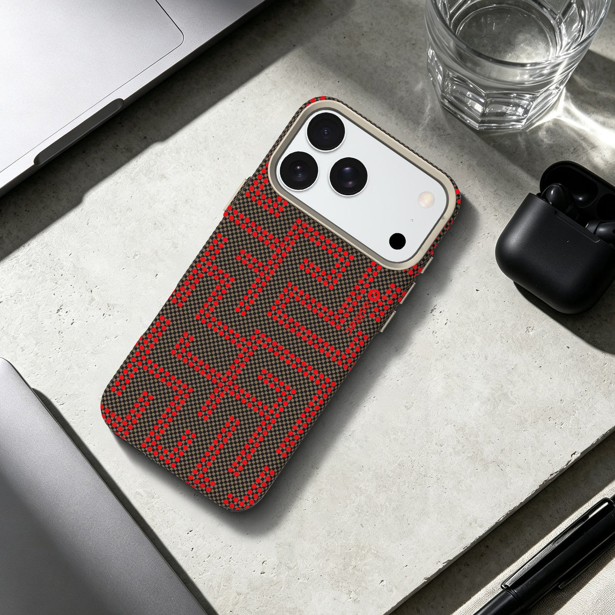 aslitec MAZEMAG MagSafe Case with Maze Pattern & Metal Accents for iPhone 18 Pro & 18 Pro Max