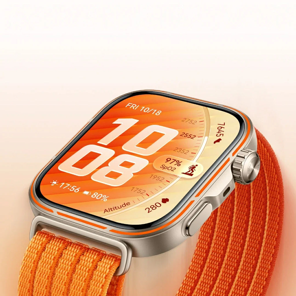 HUAWEI Watch Fit 5 Pro | Gradient Orange Nylon Strap