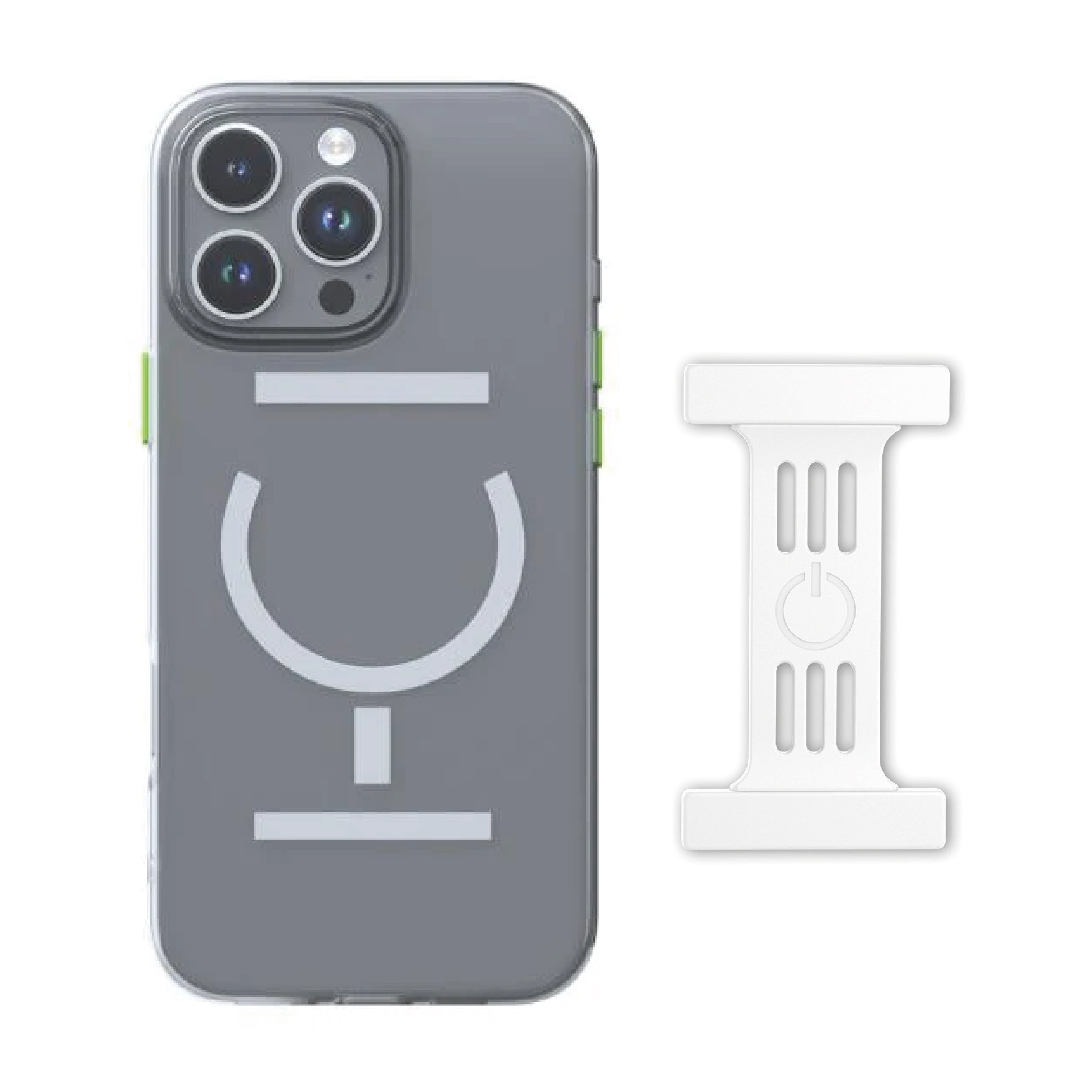 Goui iPhone 16 Pro Case Transparent + Strap
