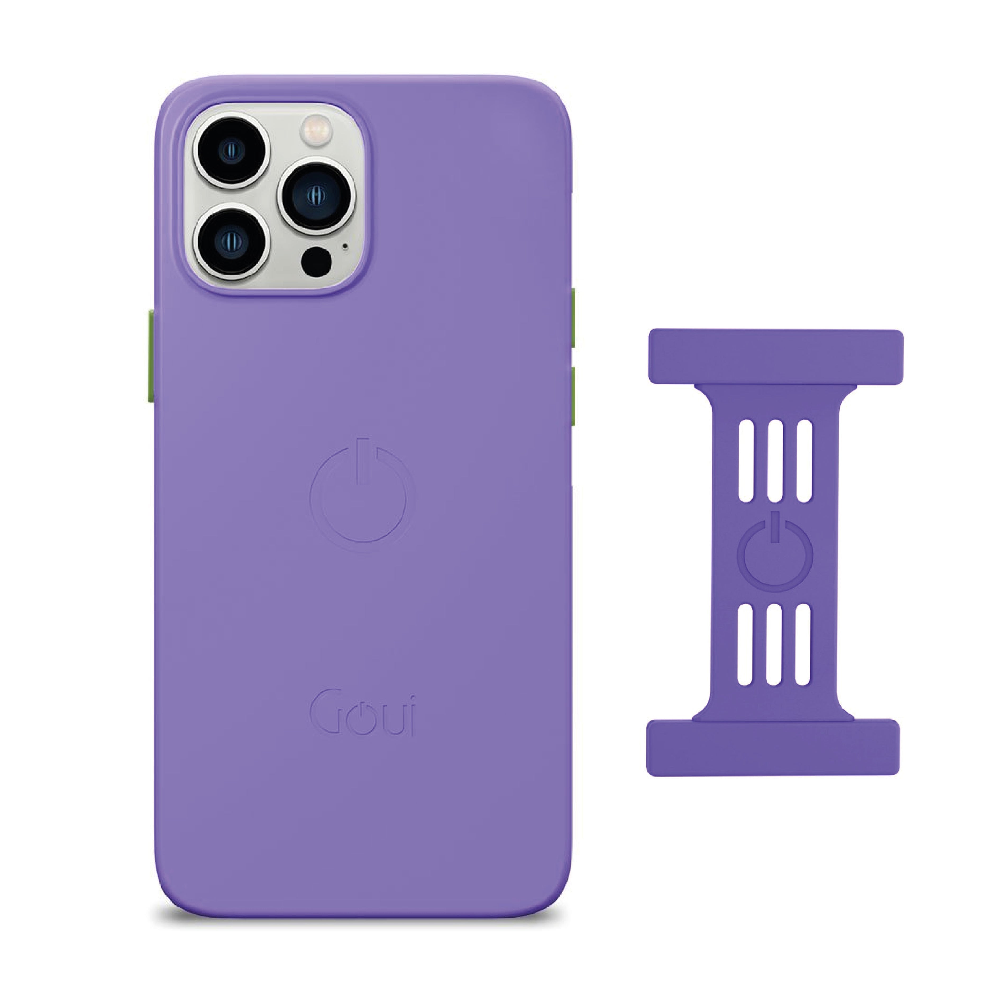 Goui iPhone 16 Pro Max Case Lavender Purple + Strap