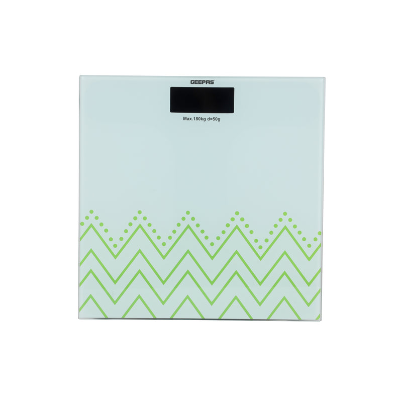Geepas Digital Body Scale | 180kg | Tempered Glass