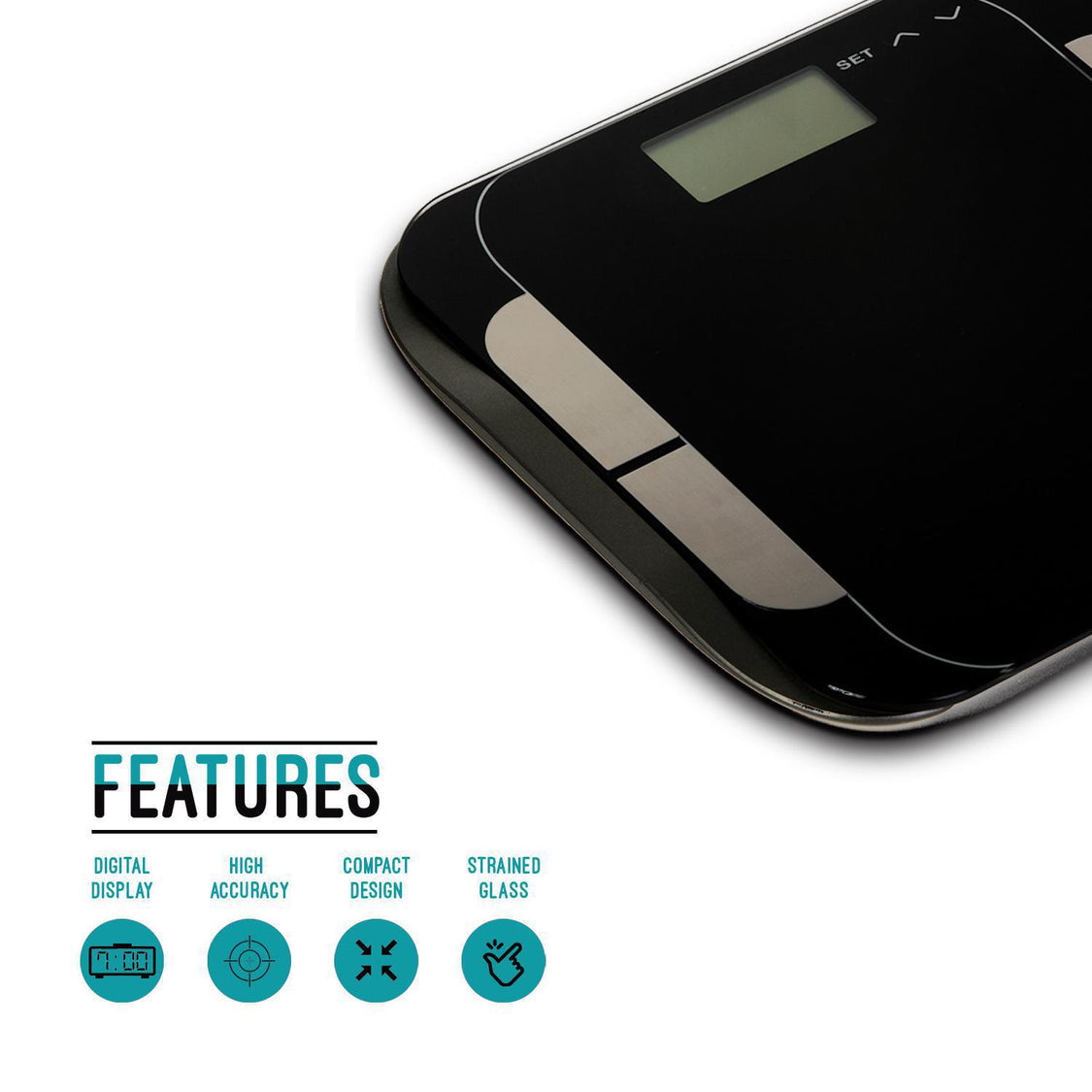 Geepas Digital Body Fat Scale, BIA, LCD, 180kg | Smart Measurement