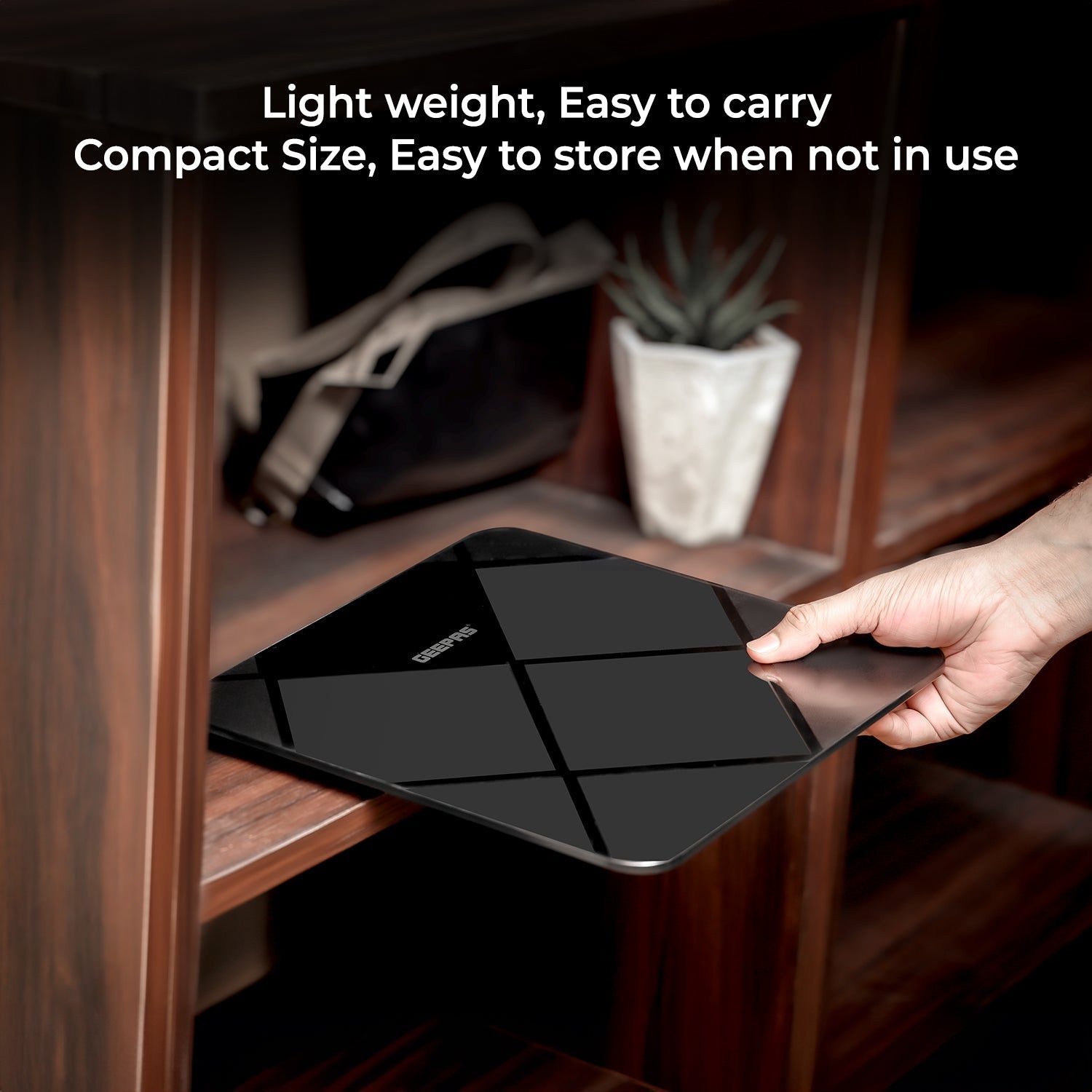 Geepas Digital Body Scale GBS46523UK | 180kg Capacity, High Precision Gauge Sensor, Tempered Glass with ABS Base | Durable, Stylish, Accurate Weighing