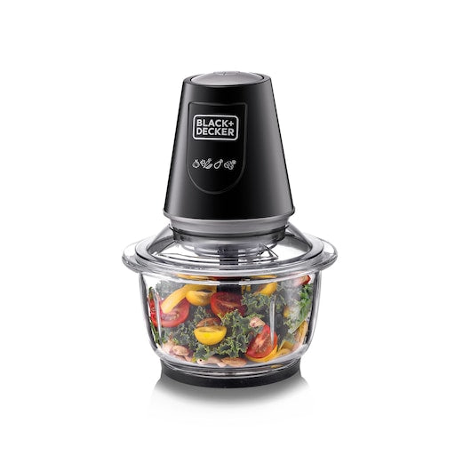 Black & Decker 400W Vertical Chopper With Glass Bowl