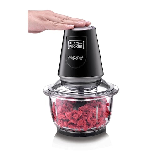 Black & Decker 400W Vertical Chopper With Glass Bowl
