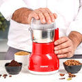 Geepas Coffee Grinder | 250W Motor with Overheat Protection| Strong Stainless Steel Cutting Blades| Unique Design | Ideal for Spices, Nuts