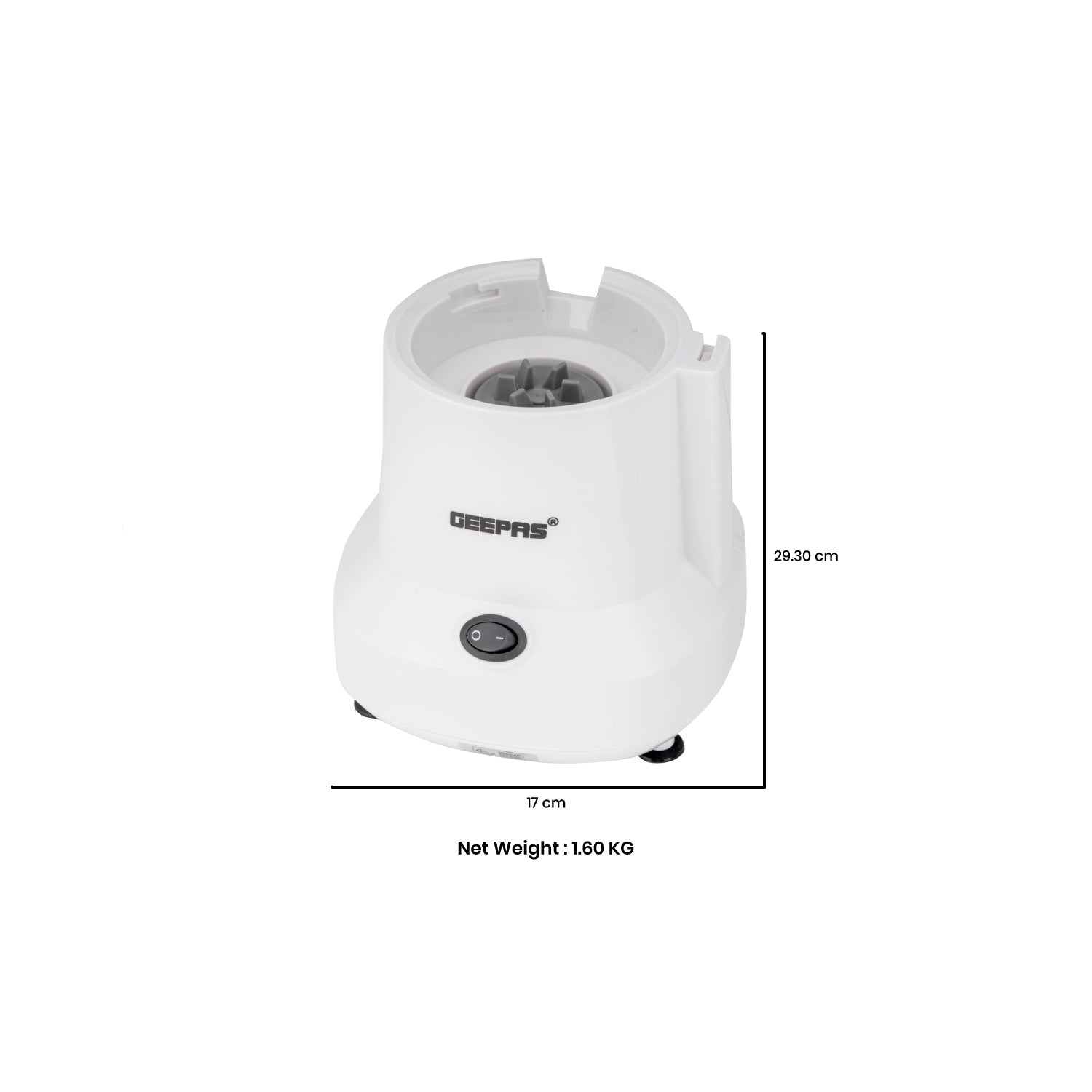 Geepas Food Processor | 450W | Overheat Protection | Stainless Steel Bowl & Cutting Blade| Pulse Control | Grinder for Spices, Coffee Beans, Nuts & Dried Fruits