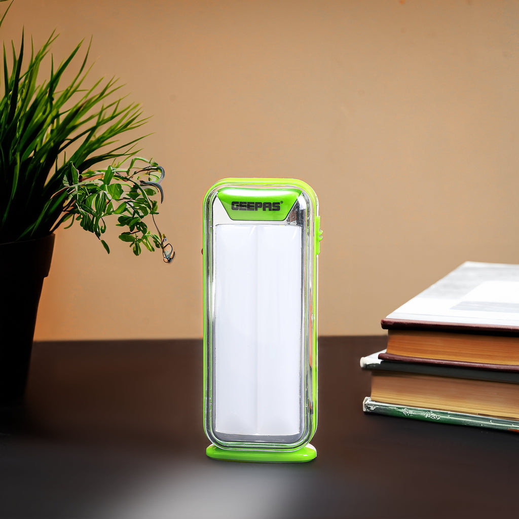 Geepas Rechargeable LED Lantern | 18 Hi-Power LEDs|Energy-Saving Design| 4 Hours Working| Long-Life 1200mAh Battery| Ideal for Home & Camping Use