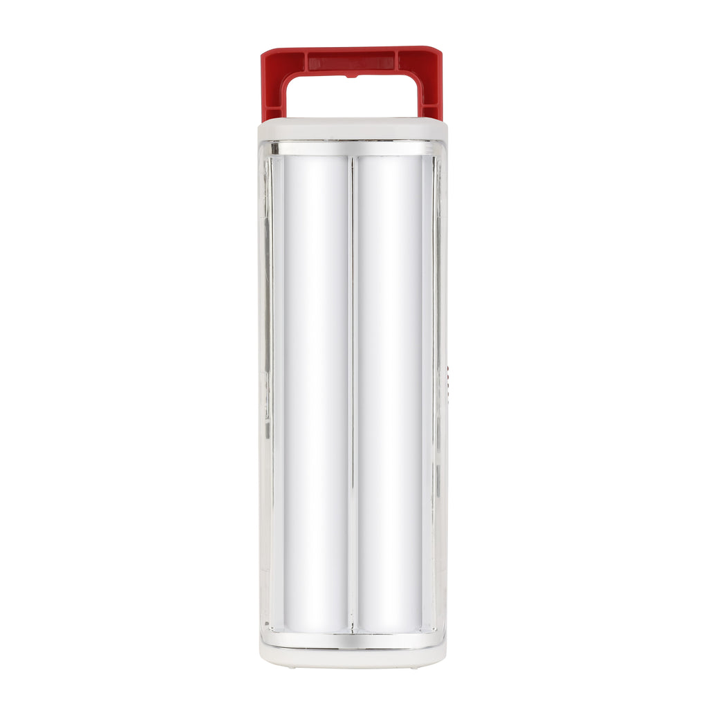 Geepas LED Emergency Lantern with Solar Panel- Energy Efficient|30 Pieces Hi-Power LEDs,5 Hours Working| Compact, Light-Weight | Red and White