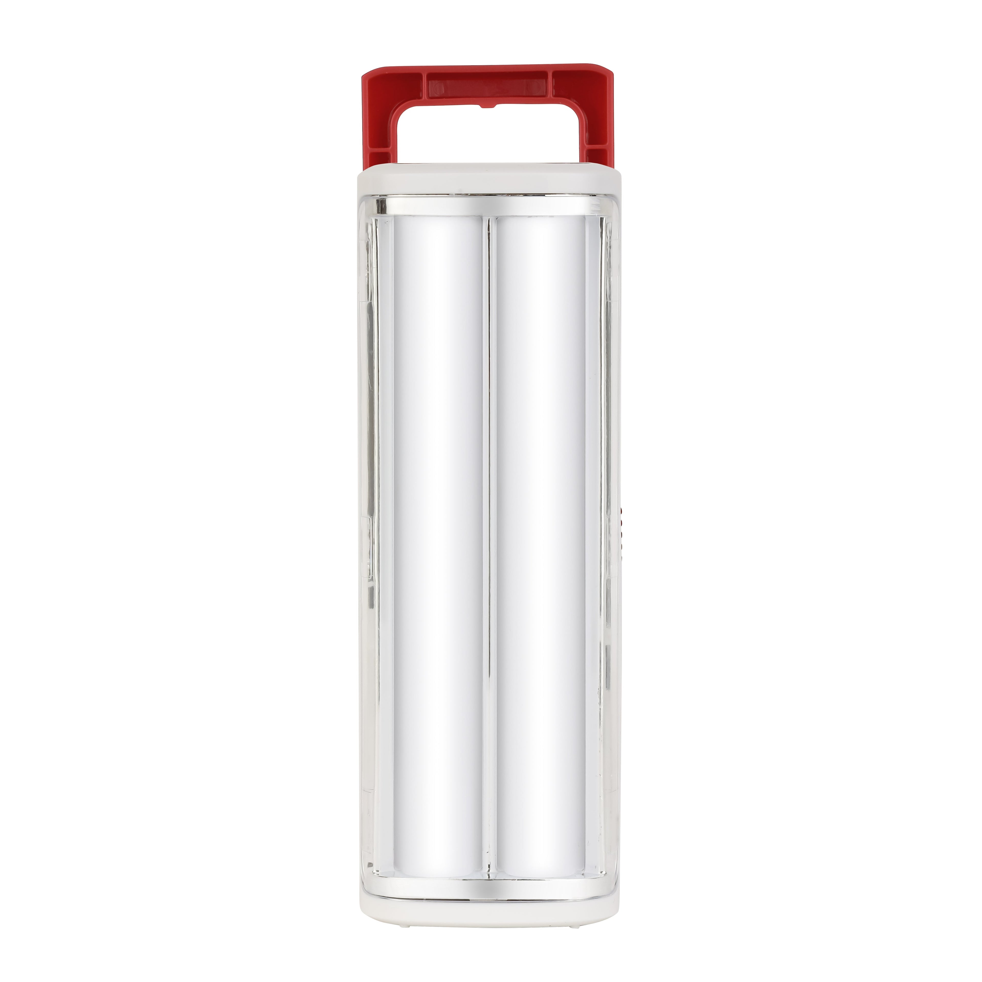 Geepas LED Emergency Lantern with Solar Panel- Energy Efficient|30 Pieces Hi-Power LEDs,5 Hours Working| Compact, Light-Weight | Red and White