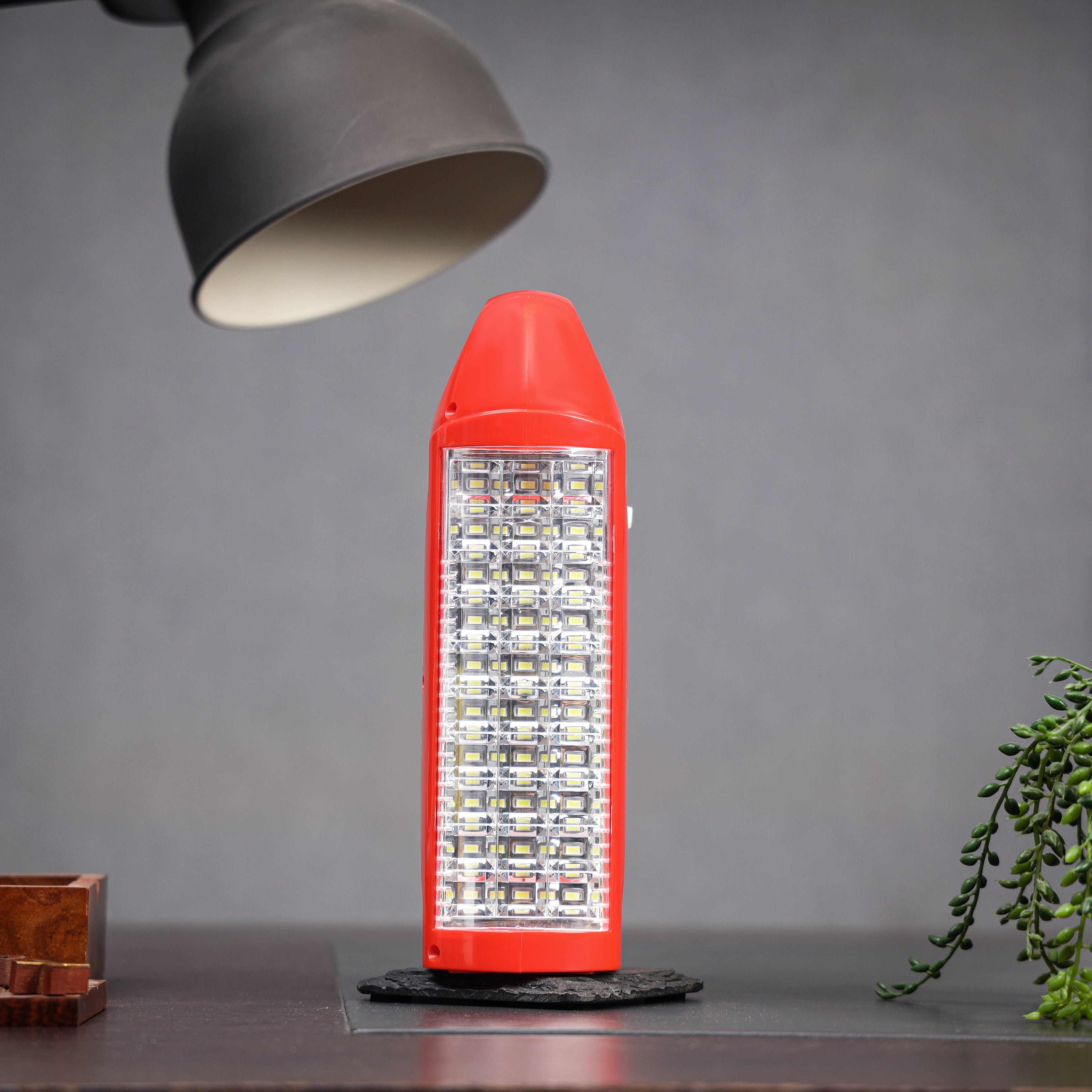 Geepas Rechargeable LED Lantern | 60 Hours Brightness| Overcharge Protection | Automatic Power Failure Lighting | Energy Efficient Design