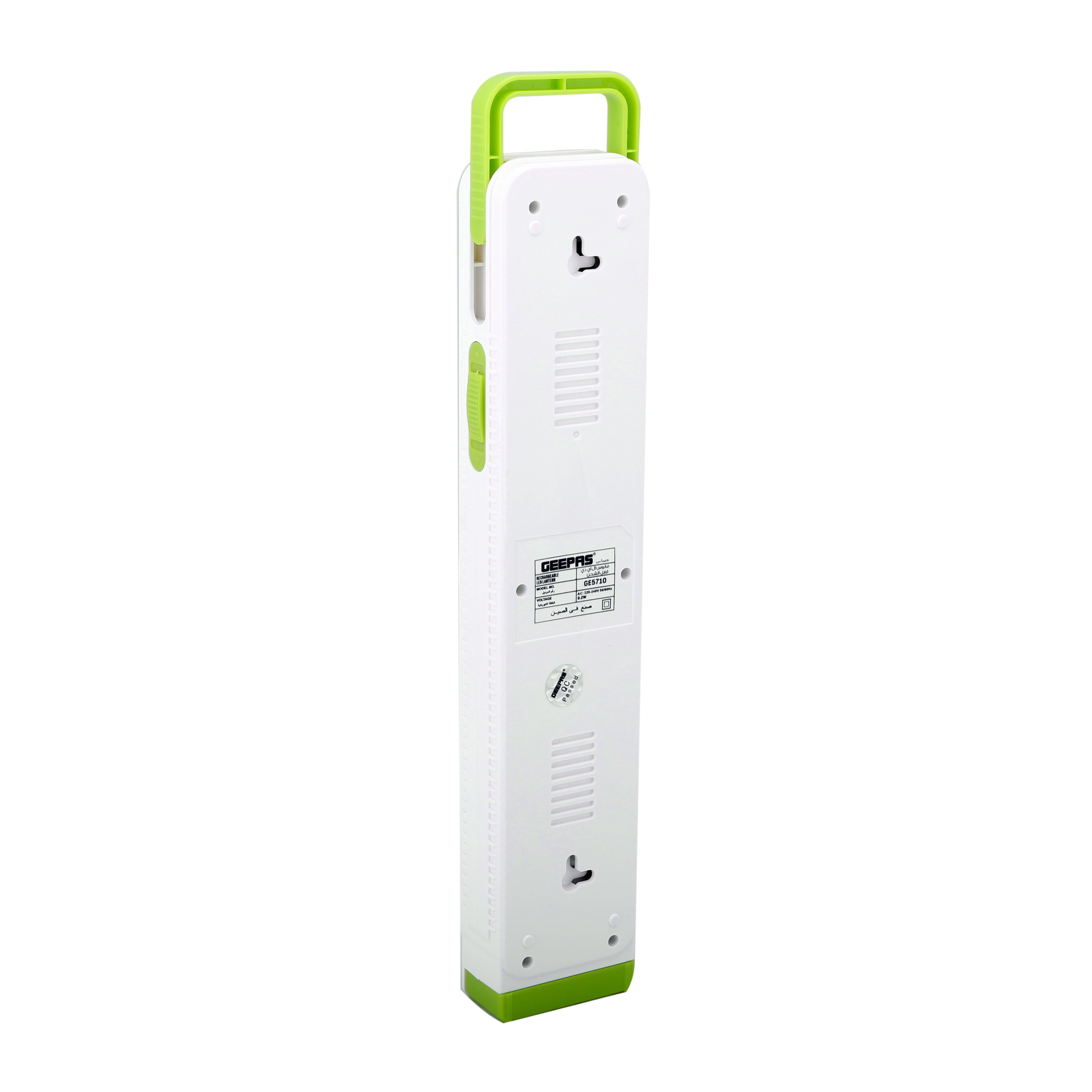 Geepas Rechargeable LED Lantern | 46 Bright LEDs| 4V 2400mAh Battery| Long-Lasting Emergency Light with Strong ABS Body| Portable Design for Home & Outdoor Use